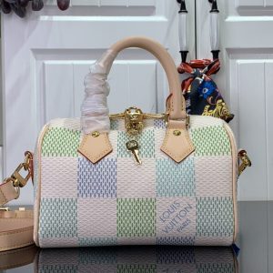 最高級ルイヴィトンスーパーコピー ルイヴィトンバッグコピー スピーディ･バンドリエール 20 ピスタチオ N40515 ダミエ・キャンバス ゴールド金具