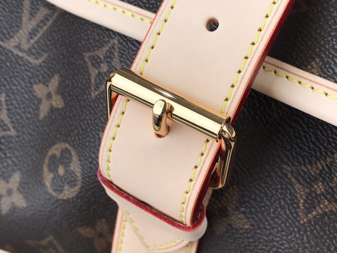 最高級ルイヴィトンスーパーコピー ルイヴィトンバッグコピー パーソナライズ可能 サック・シャス ダークブラウン M41140 モノグラム・キャンバス ゴールド金具 - 画像 (5)
