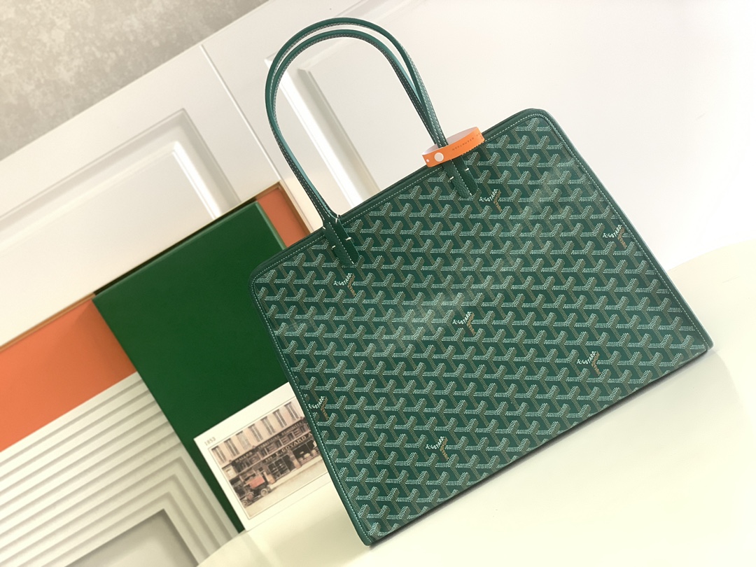 最高級ゴヤールスーパーコピー ゴヤールトートバッグコピー アーディPM バッグ グリーン HARDY2PMLTY09CG09P レザー シルバー金具 - 画像 (8)