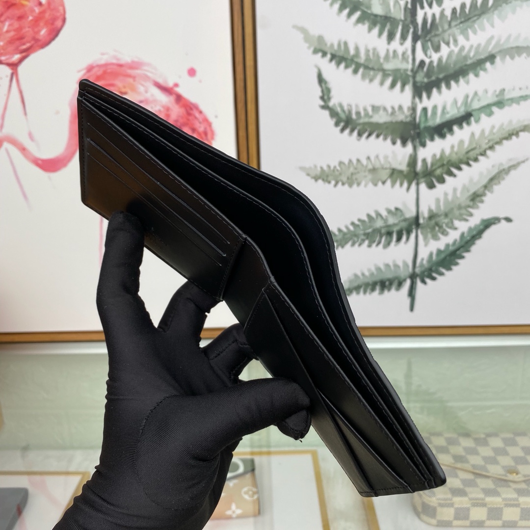 最高級ルイヴィトンスーパーコピー ルイヴィトン財布コピー ポルトフォイユ・ミュルティプル ブラック N63124 ダミエ・アンフィニ レザー - 画像 (6)