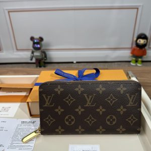 最高級ルイヴィトンスーパーコピー ルイヴィトン財布コピー ジッピー･ウォレット ダークブラウン M42616 モノグラム･キャンバス ゴールド金具