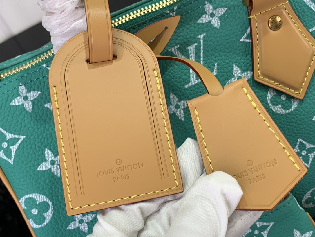 最高級ルイヴィトンスーパーコピー ルイヴィトン ハンドバッグ コピー スピーディ P9 バンドリエール 25 ヴェール M11561 カーフレザー ゴールド金具 - 画像 (8)