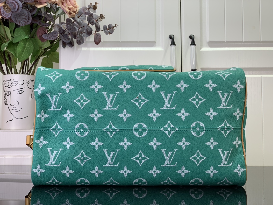 最高級ルイヴィトンスーパーコピー ルイヴィトン ハンドバッグ コピー スピーディ P9 バンドリエール 40 ヴェール M24416 カーフレザー ゴールド金具 - 画像 (4)