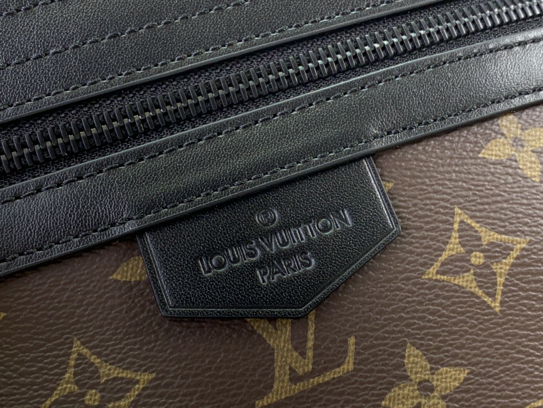 最高級ルイヴィトンスーパーコピー ルイヴィトン ハンドバッグ コピー LV トレイル・メッセンジャー ダークブラウン M46972 モノグラム・マカサー キャンバス ブラック金具 - 画像 (5)