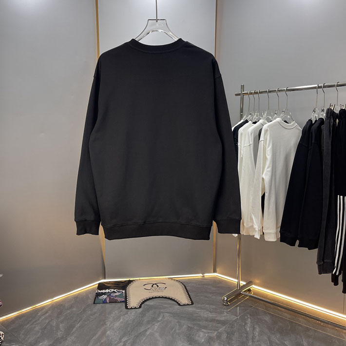 最高級モンクレールスーパーコピー モンクレールスウェットシャツコピー MONCLER 服 スウェットシャツ 2024秋冬新作 ブラック J20918G00040809KR999 コットン 100% - 画像 (7)