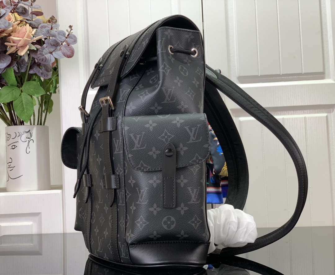 ルイヴィトン リュック 新作 Louis Vuitton クリストファー PM ブラック M43735 モノグラム・エクリプス シルバー金具 - 画像 (9)