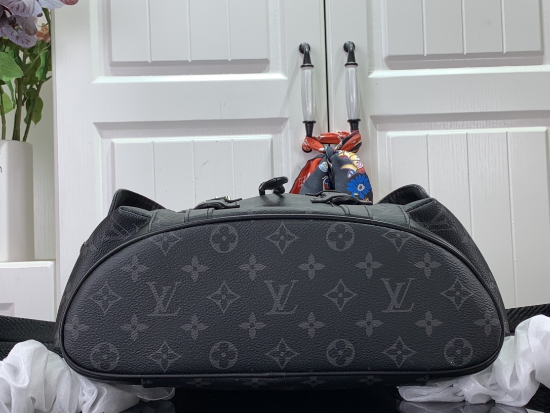 ルイヴィトン リュック 新作 Louis Vuitton クリストファー PM ブラック M43735 モノグラム・エクリプス シルバー金具 - 画像 (7)