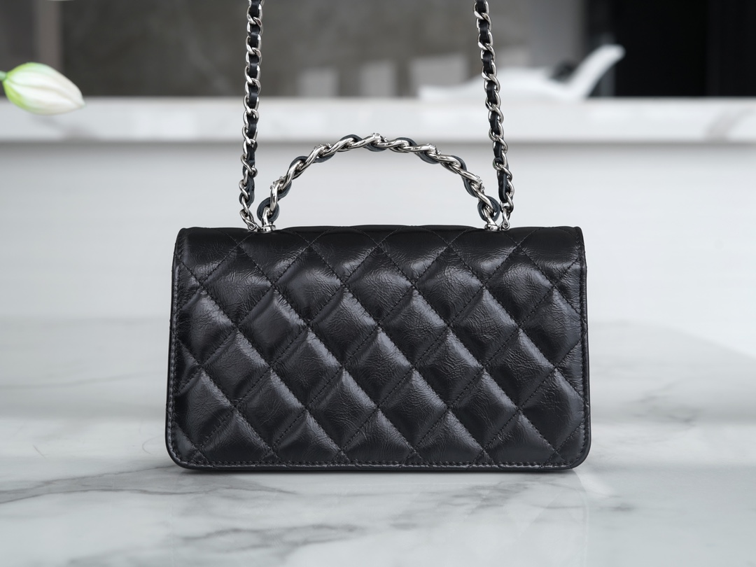 最高級シャネルスーパーコピー シャネルバッグコピー CHANEL マトラッセ チェーンクラッチ バッグ ブラック AP3566 B14291 94305 ラムスキン シルバー金具 - 画像 (6)