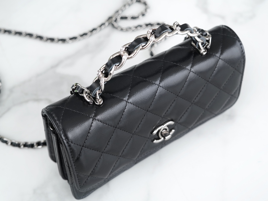 最高級シャネルスーパーコピー シャネルバッグコピー CHANEL マトラッセ チェーンクラッチ バッグ ブラック AP3566 B14291 94305 ラムスキン シルバー金具 - 画像 (2)