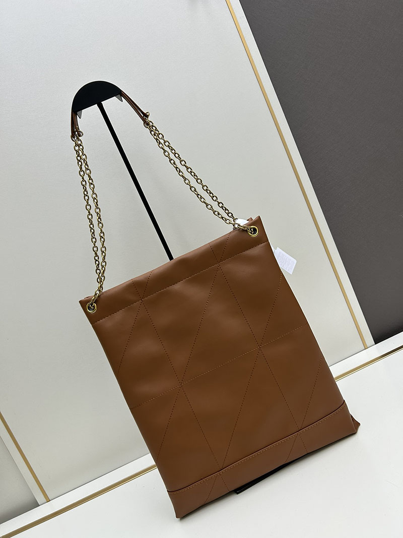 N品 YSL サンローラン ジェイミー 4.3 ポーチ ブラウン 781666AAB322536 ラムスキン ゴールド金具 激安優良店 - 画像 (8)