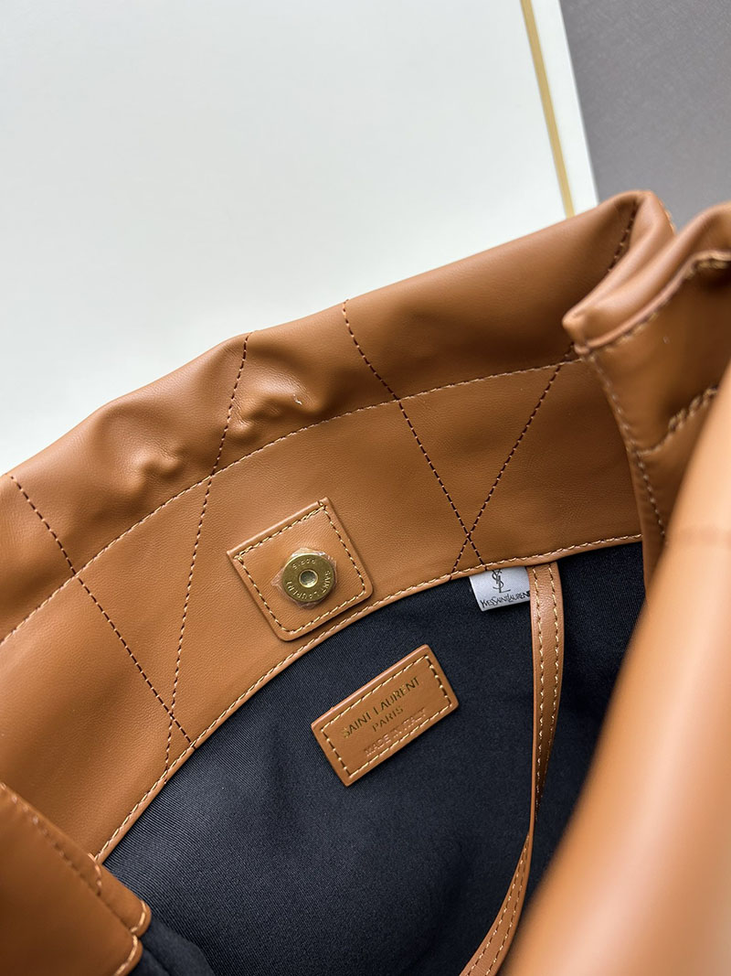 N品 YSL サンローラン ジェイミー 4.3 ポーチ ブラウン 781666AAB322536 ラムスキン ゴールド金具 激安優良店 - 画像 (2)