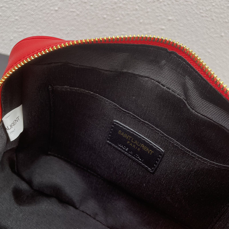N品 YSL サンローラン ショルダーバッグ ルー カメラバッグ レッド 761554DV7076937 牛革 ゴールド金具 激安優良店 - 画像 (2)