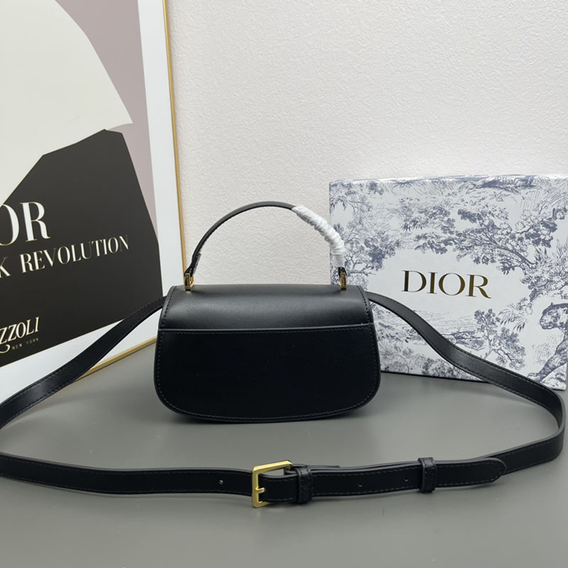 N品 DIOR ディオール 30 Montaigne Avenue トップハンドルバッグ スモール M9370UNQA_M900 黒 ブラック カーフスキン 2024年冬の新作 - 画像 (9)