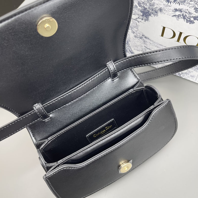 N品 DIOR ディオール 30 Montaigne Avenue トップハンドルバッグ スモール M9370UNQA_M900 黒 ブラック カーフスキン 2024年冬の新作 - 画像 (4)