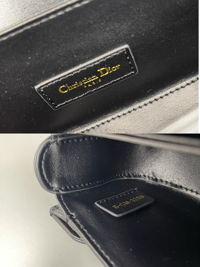 N品 DIOR ディオール 30 Montaigne Avenue トップハンドルバッグ スモール M9370UNQA_M900 黒 ブラック カーフスキン 2024年冬の新作 - 画像 (3)