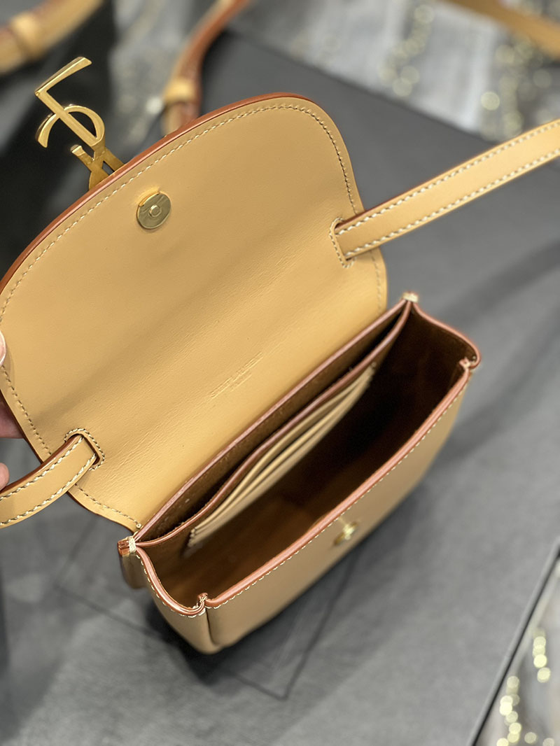 最高級サンローランスーパーコピー サンローランバッグコピー カイア PRALINE 619740DND0W7737 ラムスキン ゴールド金具 - 画像 (3)