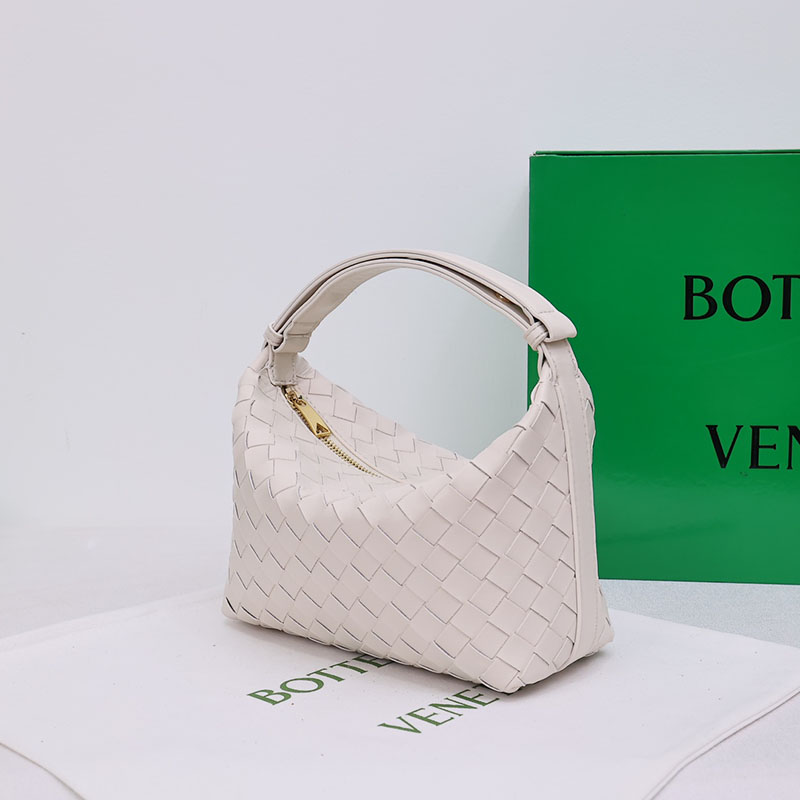 N品 Bottega Veneta ボッテガ・ヴェネタ ミニ ウォレス ホワイト 754443V3IV19009 カーフ ゴールド金具 激安優良店 - 画像 (9)