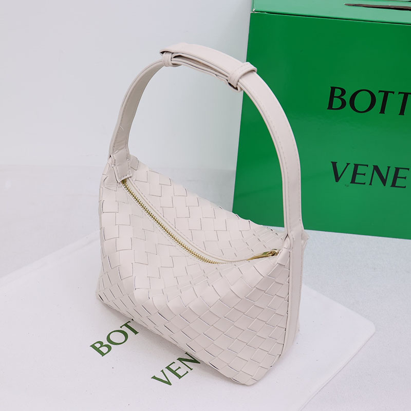 N品 Bottega Veneta ボッテガ・ヴェネタ ミニ ウォレス ホワイト 754443V3IV19009 カーフ ゴールド金具 激安優良店 - 画像 (7)