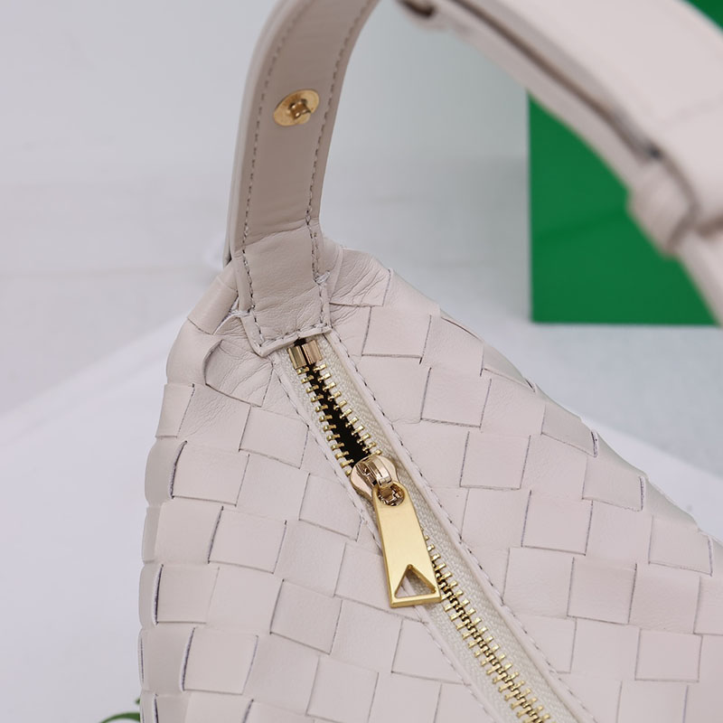 N品 Bottega Veneta ボッテガ・ヴェネタ ミニ ウォレス ホワイト 754443V3IV19009 カーフ ゴールド金具 激安優良店 - 画像 (4)