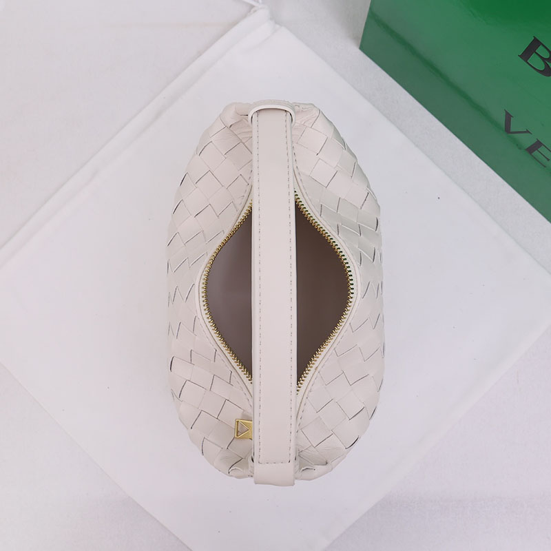 N品 Bottega Veneta ボッテガ・ヴェネタ ミニ ウォレス ホワイト 754443V3IV19009 カーフ ゴールド金具 激安優良店 - 画像 (3)