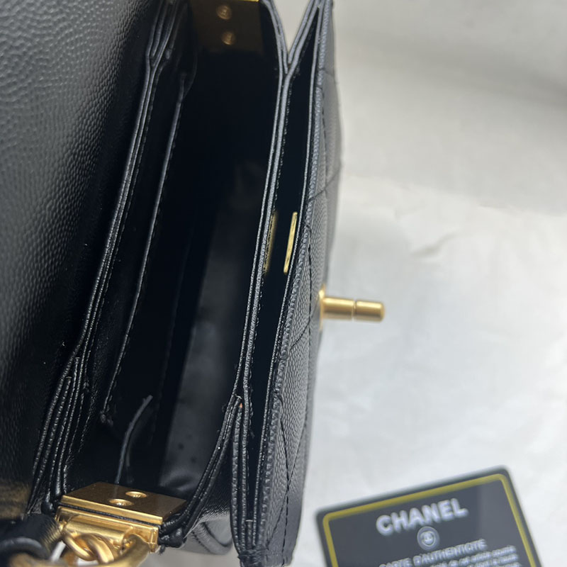 最高級シャネルスーパーコピー シャネルバッグコピー CHANEL ショルダーバッグ ミニ 2025 新作 黒 (ブラック) 1212 キャビアスキン ゴールド金具 2411013 - 画像 (3)