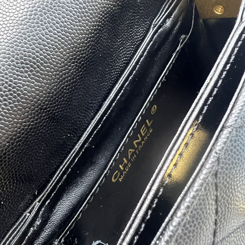 最高級シャネルスーパーコピー シャネルバッグコピー CHANEL ショルダーバッグ ミニ 2025 新作 黒 (ブラック) 1212 キャビアスキン ゴールド金具 2411013 - 画像 (2)