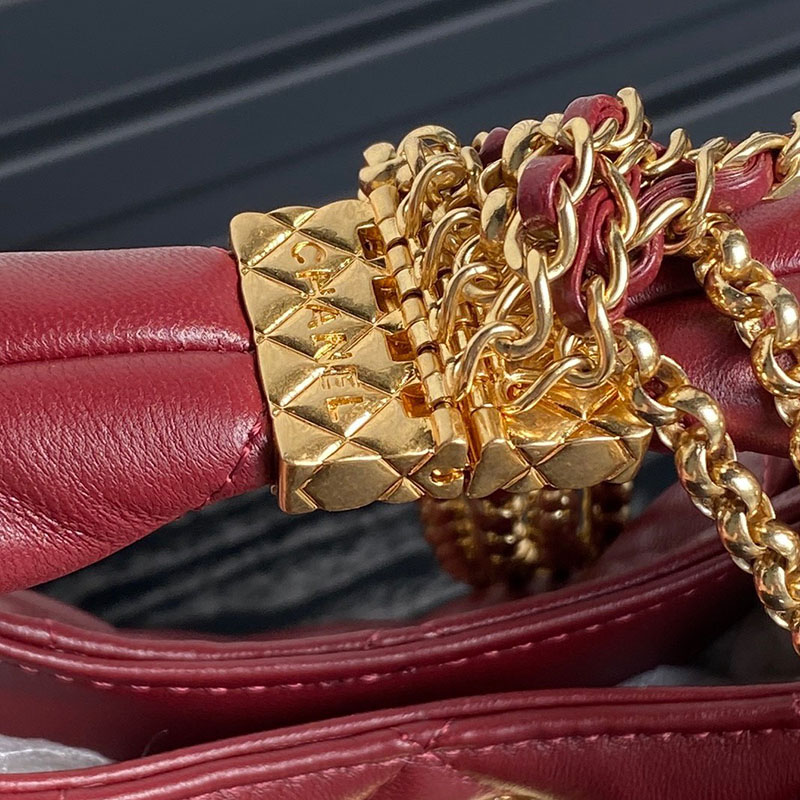 最高級シャネルスーパーコピー シャネルバッグコピー chanel 24Aディナーバッグhoboフリンジチェーン ベビーピンク AS4966 カーフスキン ゴールド金具 2410904 - 画像 (7)