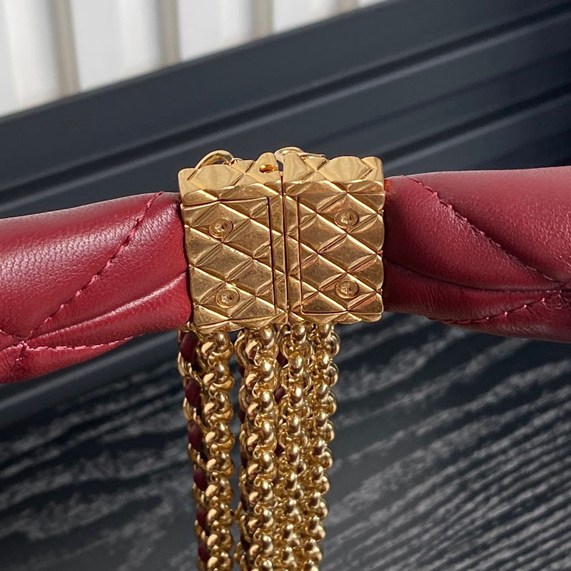 最高級シャネルスーパーコピー シャネルバッグコピー chanel 24Aディナーバッグhoboフリンジチェーン ベビーピンク AS4966 カーフスキン ゴールド金具 2410904 - 画像 (2)