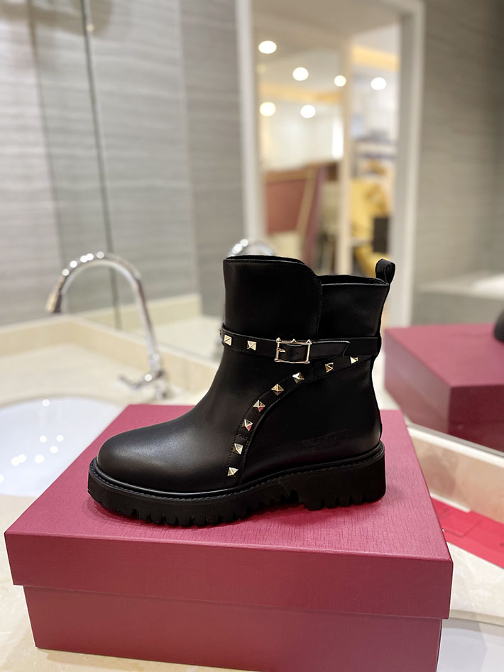 最高級ヴァレンティノスーパーコピー靴 ヴァレンティノブーツコピー VALENTINO エンジニアブーツ レディース 40代 2412420 ブラック - 画像 (6)