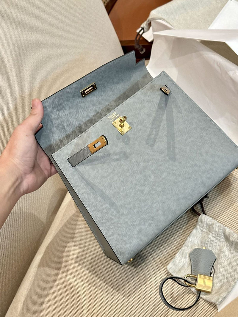 エルメス HERMES ケリー25 外縫い グリムエット ヴォーエプソン ゴールド金具 2412867 エルメスケリー風バッグ - 画像 (6)
