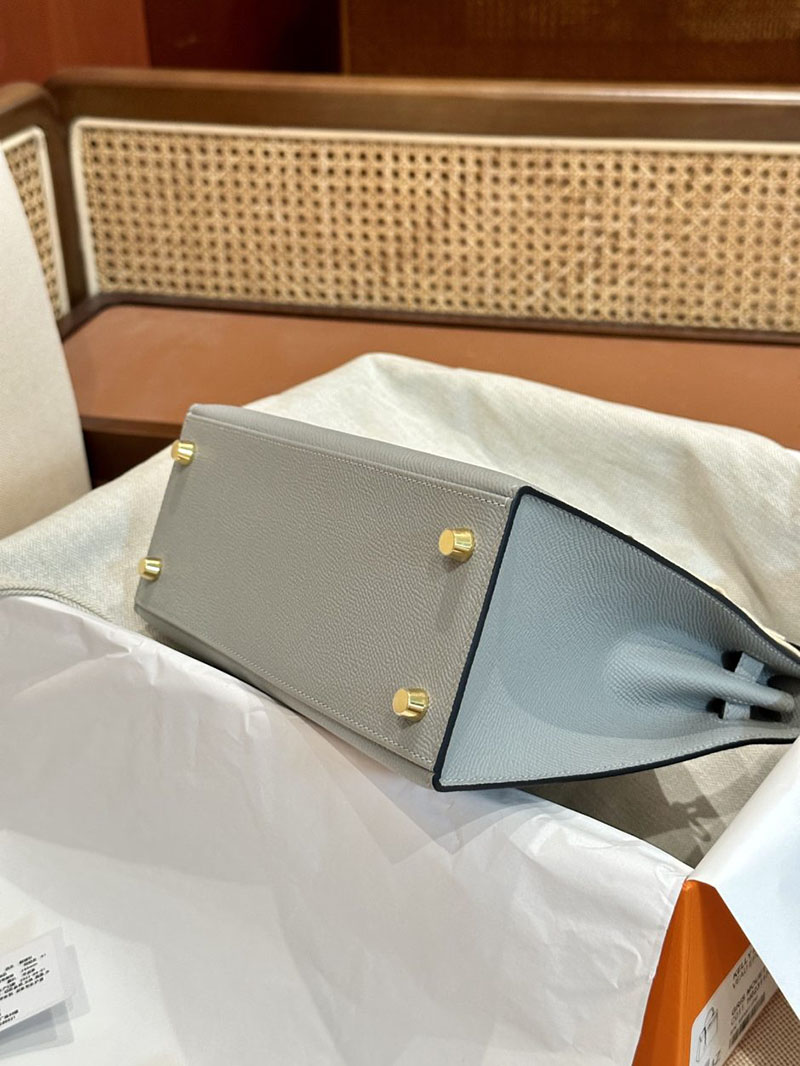 エルメス HERMES ケリー25 外縫い グリムエット ヴォーエプソン ゴールド金具 2412867 エルメスケリー風バッグ - 画像 (14)
