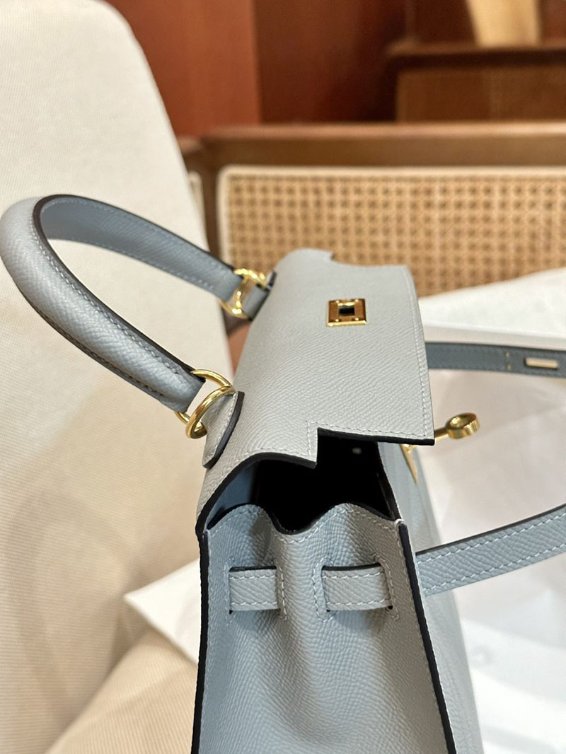 エルメス HERMES ケリー25 外縫い グリムエット ヴォーエプソン ゴールド金具 2412867 エルメスケリー風バッグ - 画像 (9)