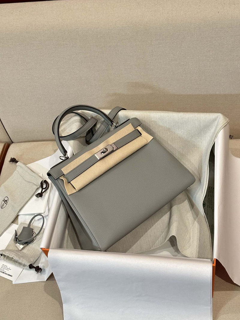 エルメス HERMES ケリー28 内縫い グリムエット トゴ シルバー金具 2412882 エルメスケリー28内縫い - 画像 (4)