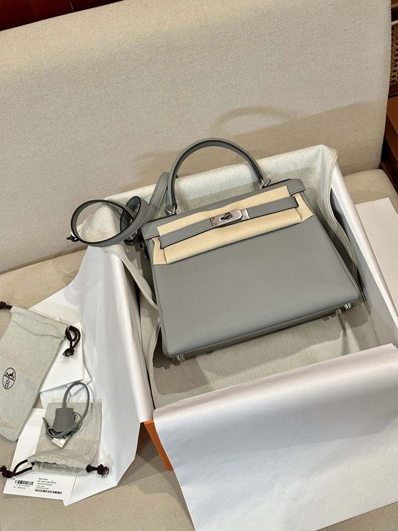 エルメス HERMES ケリー28 内縫い グリムエット トゴ シルバー金具 2412882 エルメスケリー28内縫い - 画像 (10)