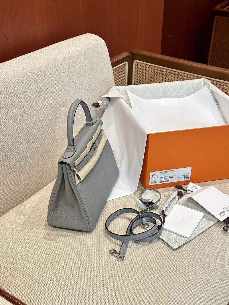 エルメス HERMES ケリー28 内縫い グリムエット トゴ シルバー金具 2412882 エルメスケリー28内縫い - 画像 (6)