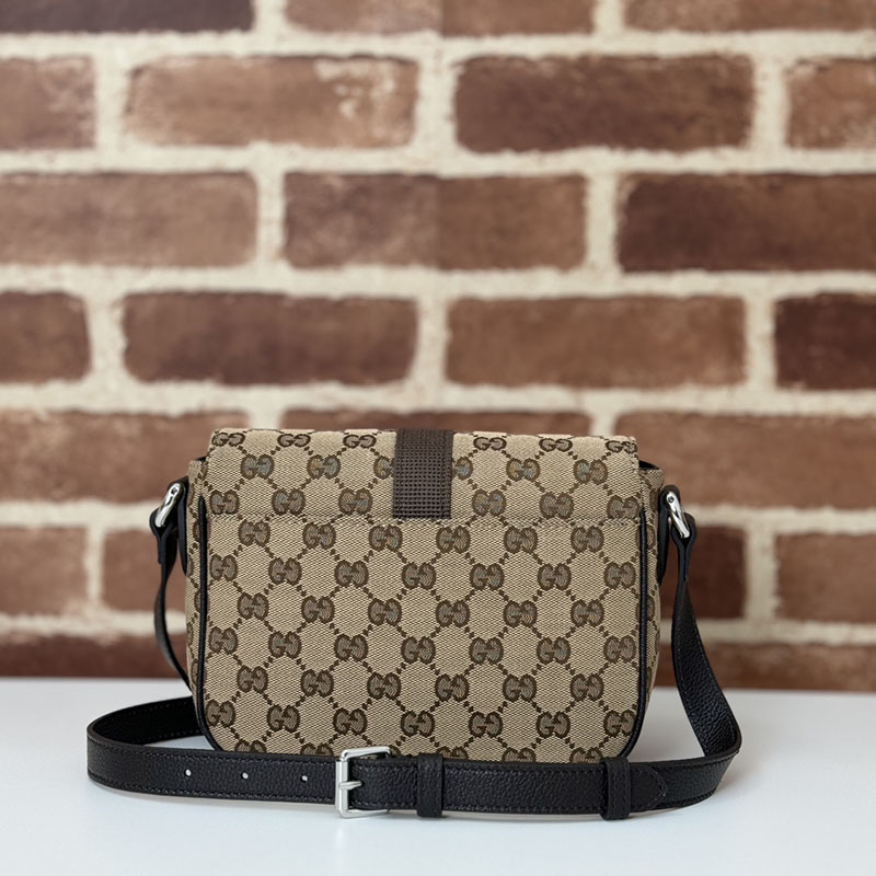 グッチ バッグ 新作 GUCCI GG ミニ クロスボディバッグ 802100 FADUS 9857 ベージュ/ブラウン グッチ ミニバッグ メンズ - 画像 (8)