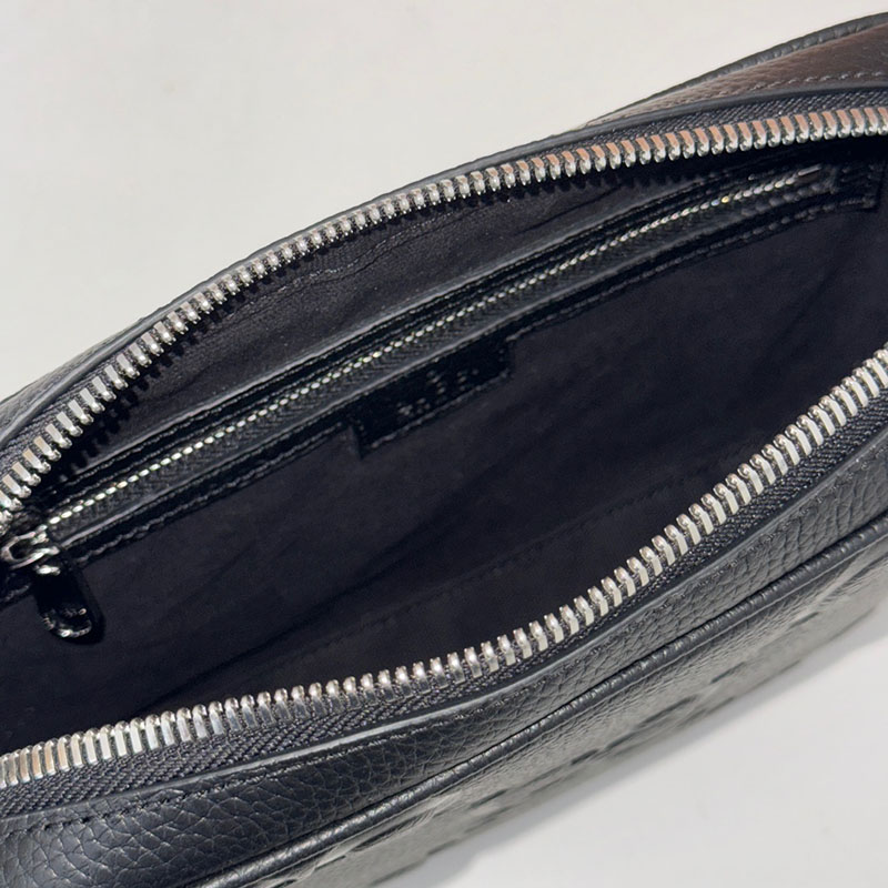 グッチ バッグ 新作 GUCCI ジャンボGG スモール ポーチ 802148 AABY0 1000 ブラック グッチ クラッチバッグ メンズ - 画像 (2)