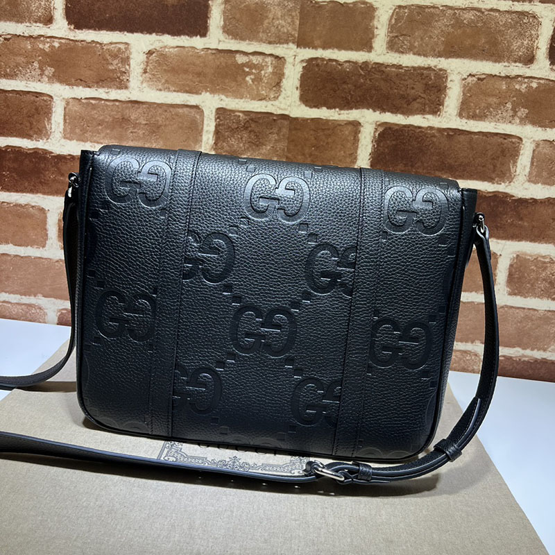 グッチ バッグ 新作 GUCCI ジャンボGG ミディアム メッセンジャーバッグ 760234 AABY0 1000 ブラック メッセンジャーバッグ メンズ 人気ランキング - 画像 (9)