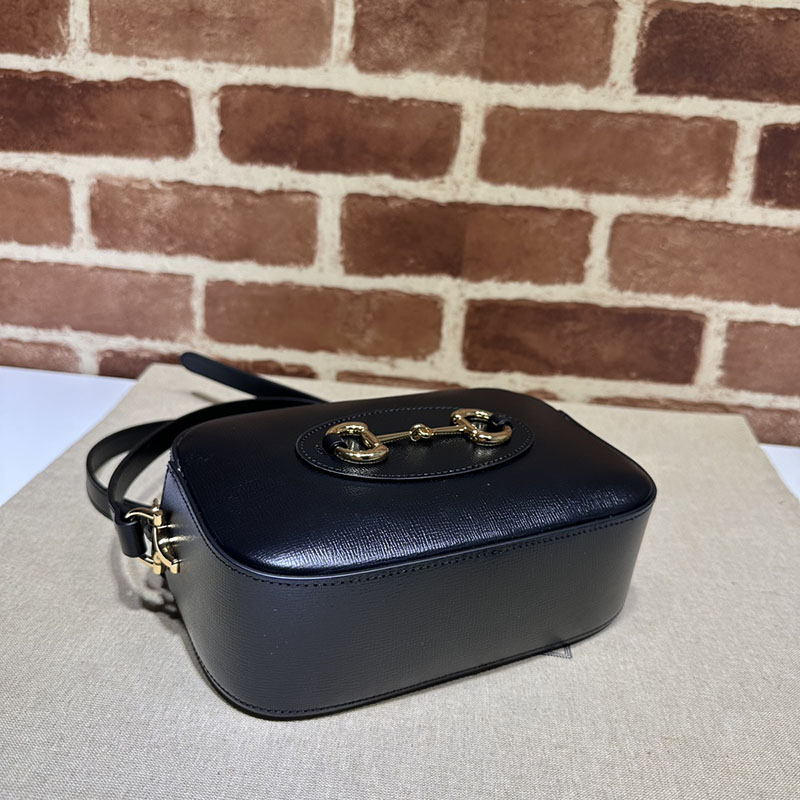 グッチ バッグ 新作 GUCCI グッチ ホースビット 1955 ミニ ショルダーバッグ 760196 1AAQD 1000 ブラック 有名ブランド激安セール - 画像 (7)