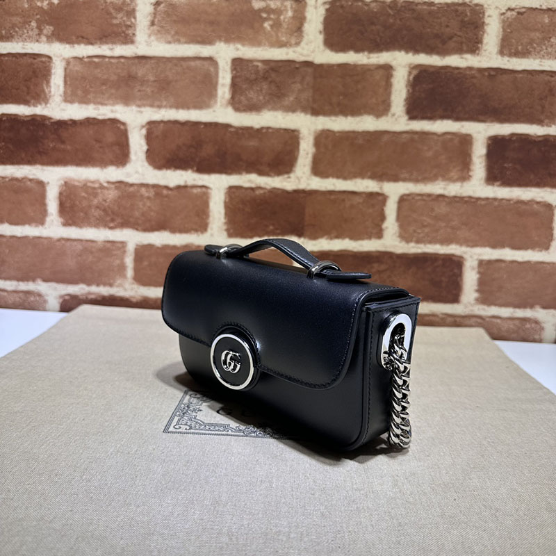 グッチ バッグ 新作 GUCCI グッチ PETITE プティット ミニ ショルダーバッグ 斜め掛け 739722 FACJP 1000 ブラック 海外 旅行 ショルダー バッグ - 画像 (9)