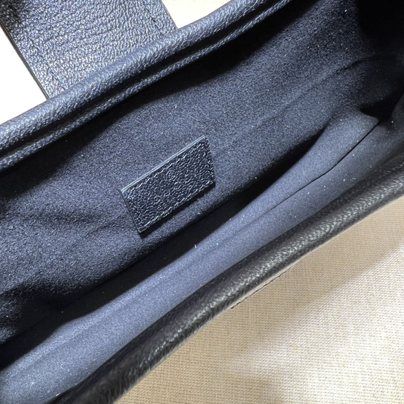 グッチ バッグ 新作 GUCCI アフロディーテ ミディアム レザー 2WAYハンドバッグ 735106 AAA9F 1000 ブラック レザー タッチ スクエア ショルダー バッグ - 画像 (2)