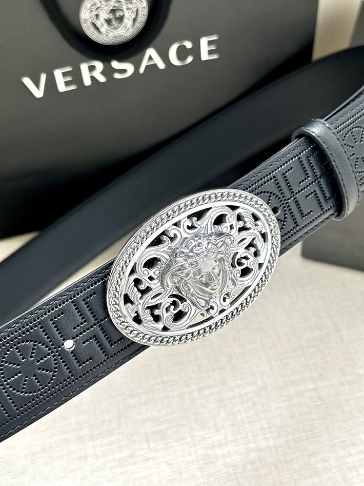 最高級ヴェルサーチェスーパーコピー ヴェルサーチェベルトコピー ブラック 38MM シルバー金具 2517364 ヴェルサーチ ベルト 激安 - 画像 (9)