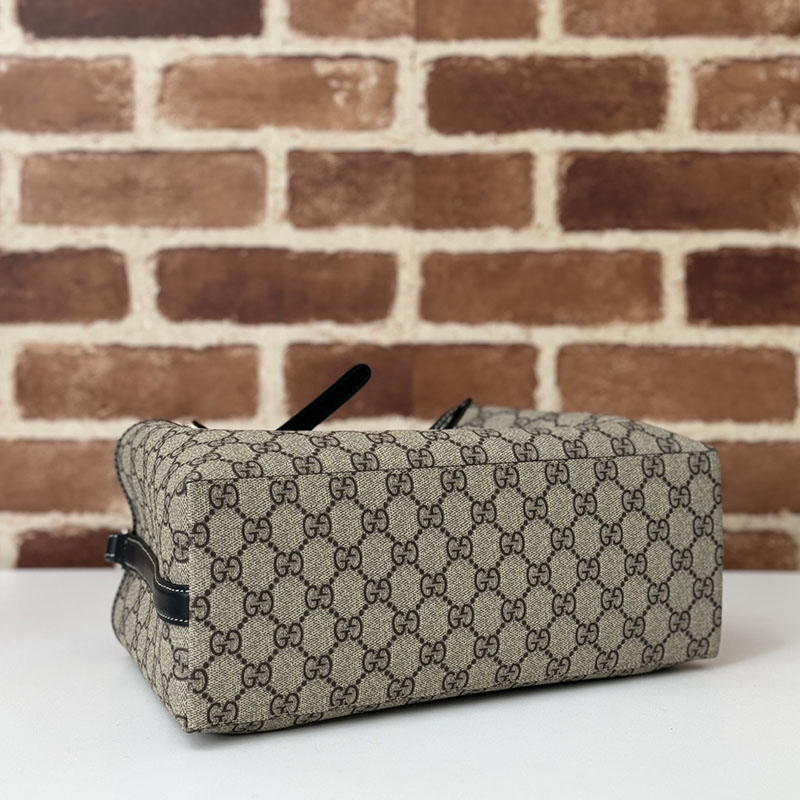 グッチ バッグ 未使用品 GUCCI GGエンブレム スモール トートバッグ 815214 FAD6L 9741 ベージュ/ブラック 芸能人 トートバッグ レディース - 画像 (7)