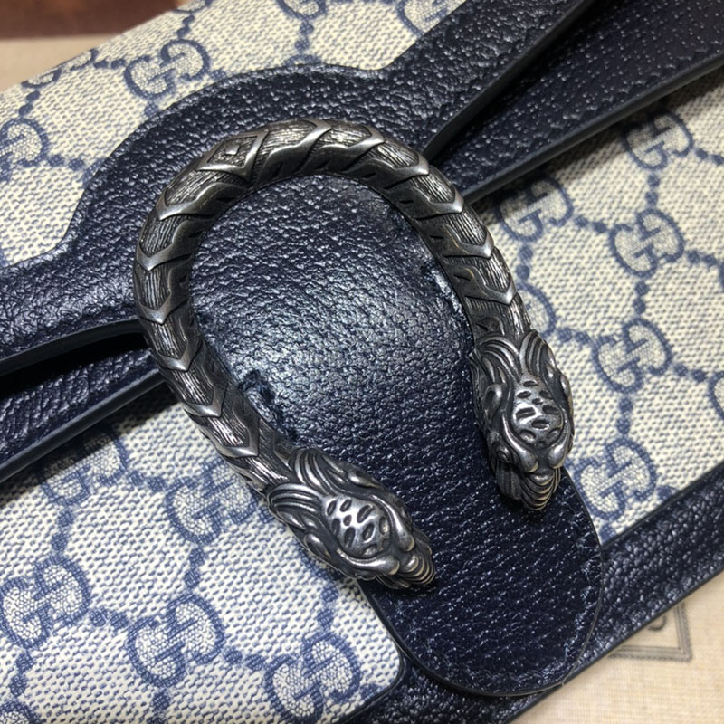 グッチ バッグ 未使用品 GUCCI ディオニュソス スモール ショルダーバッグ 499623 92TJN 4076 ベージュ&ブルー レディース ハイブランド バッグ - 画像 (5)