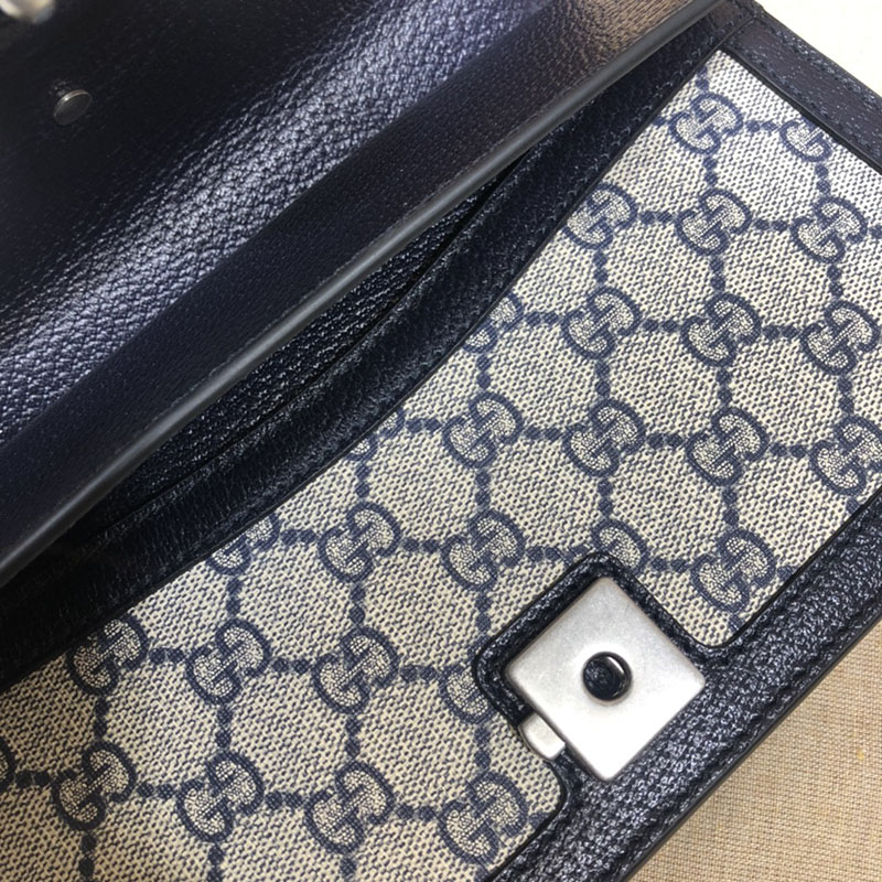 グッチ バッグ 未使用品 GUCCI ディオニュソス スモール ショルダーバッグ 499623 92TJN 4076 ベージュ&ブルー レディース ハイブランド バッグ - 画像 (4)
