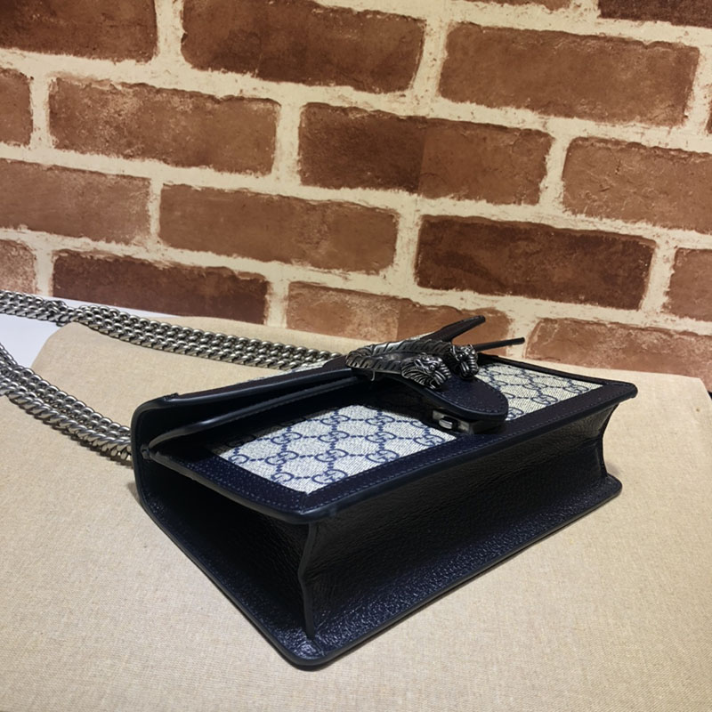 グッチ バッグ 未使用品 GUCCI ディオニュソス スモール ショルダーバッグ 499623 92TJN 4076 ベージュ&ブルー レディース ハイブランド バッグ - 画像 (3)