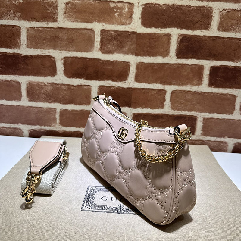 グッチ バッグ 未使用品 GUCCI レディース GGマトラッセ レザー ハンドバッグ 735049 UM8HG 6802 ライトピンク ハンドバッグ レディース 本革 - 画像 (9)