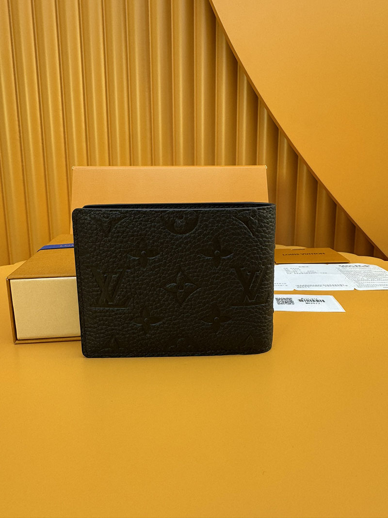 安い ルイヴィトン ポルトフォイユ・ミュルティプル M82072 RFID トリヨンレザー ブラック ルイヴィトン 財布 メンズ - 画像 (3)