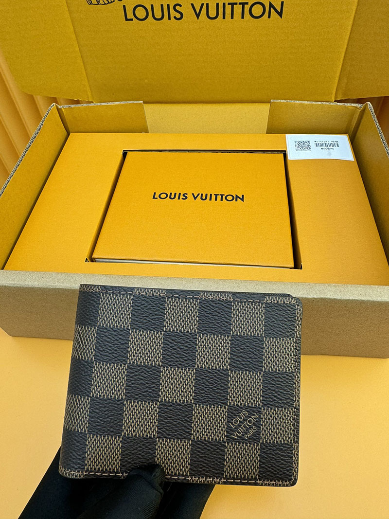 並行輸入品 ルイヴィトン ポルトフォイユ・ミュルティプル N60895 RFID モノグラム・キャンバス ブラウン 財布 メンズ 二つ折り 小銭入れあり - 画像 (8)