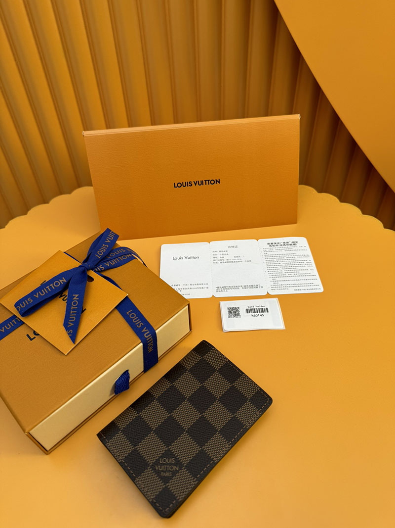 並行輸入品 ルイヴィトン カードケース オーガナイザー・ドゥ ポッシュ N63145 RFID ダミエ エベヌ カードケース 財布代わり メンズ - 画像 (9)